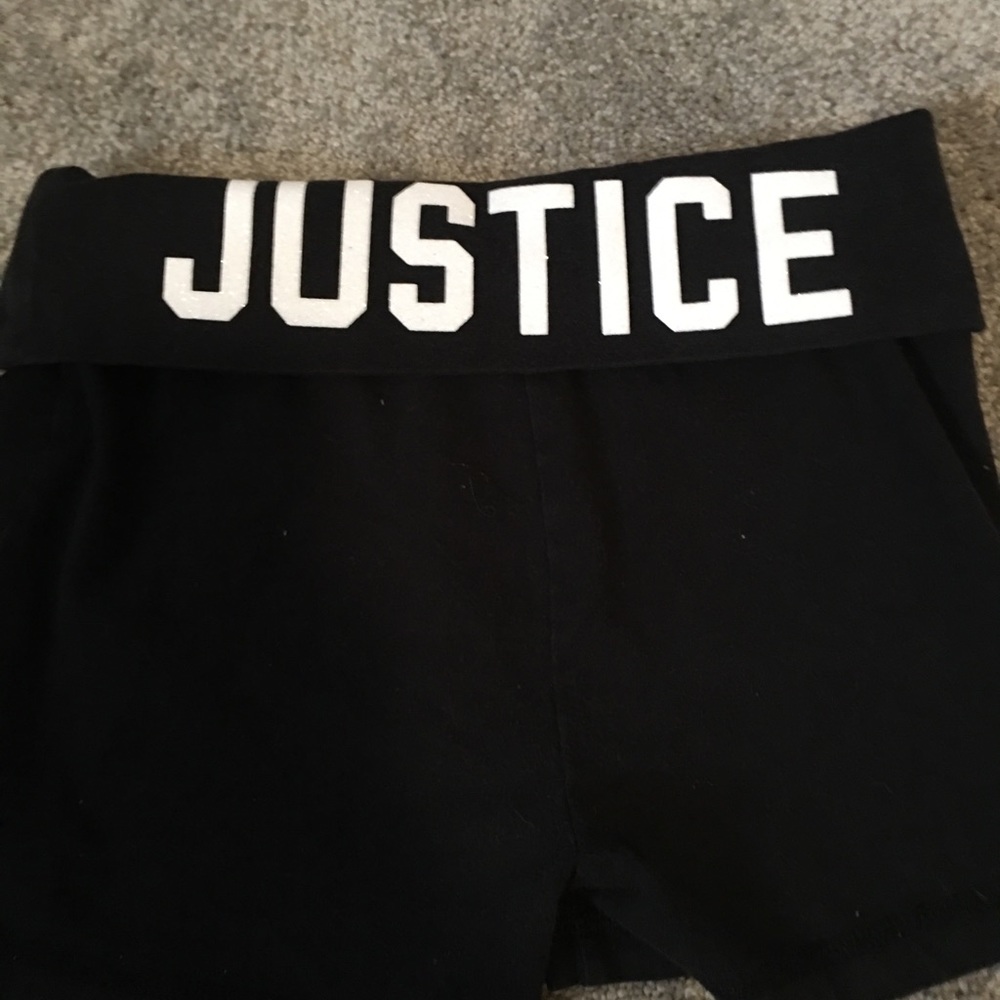 girls justice tight shorts